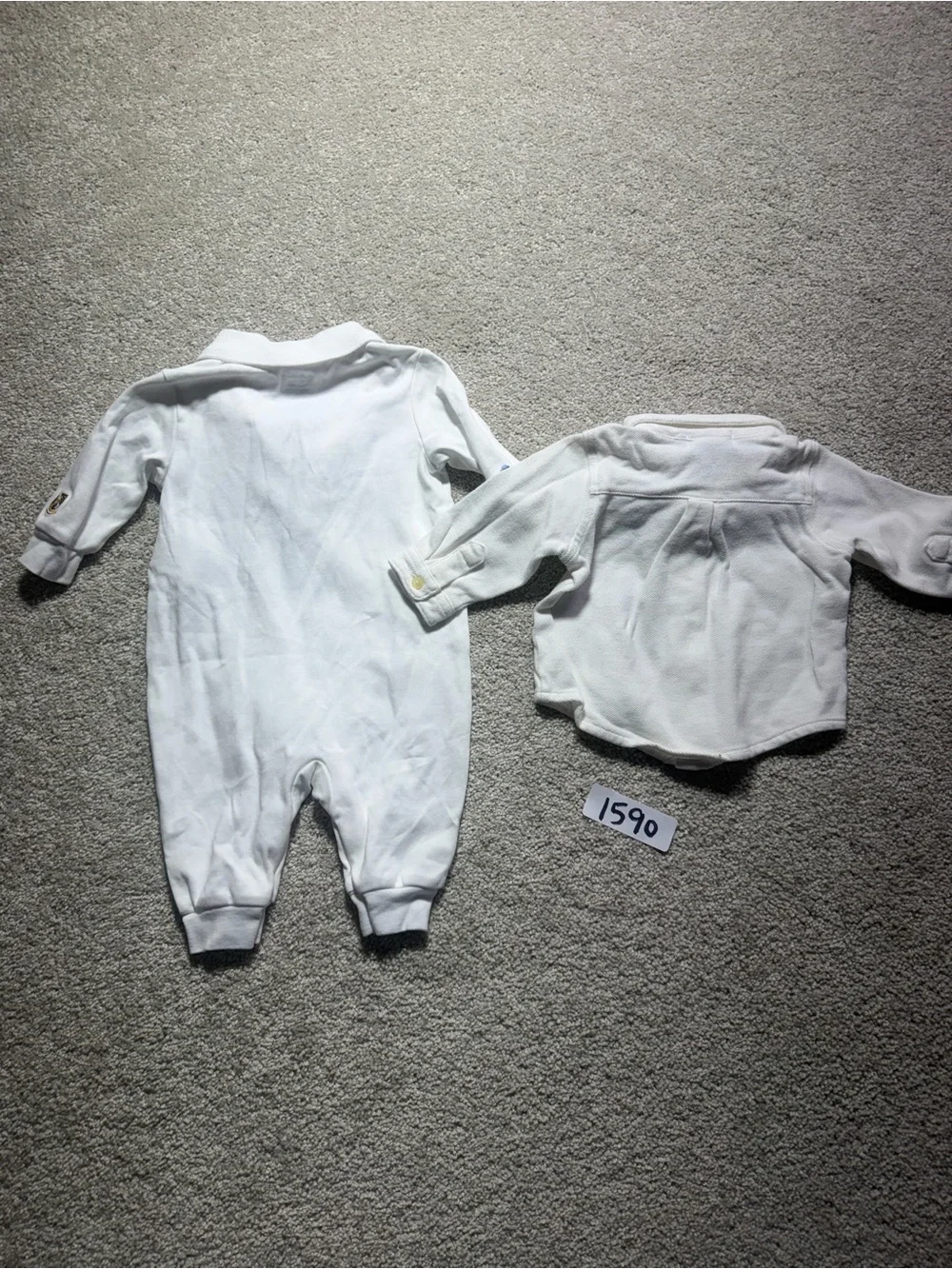 Ralph Lauren baby sleeper and shirt sz 3m-6m